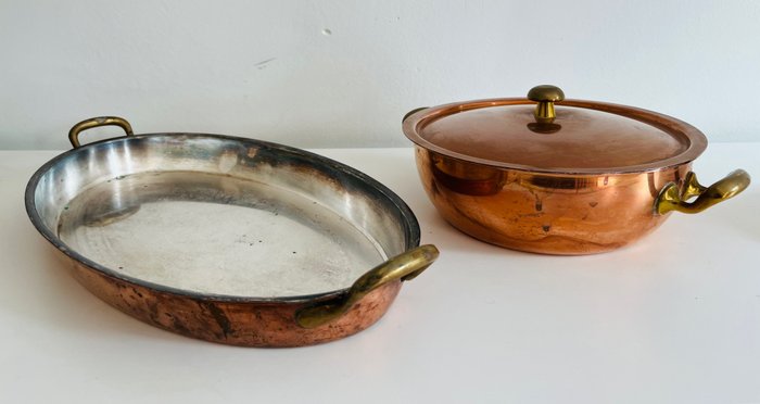 Spring Culinox - Set de vase pentru gătit (2) - Cupru, Oțel inoxidabil