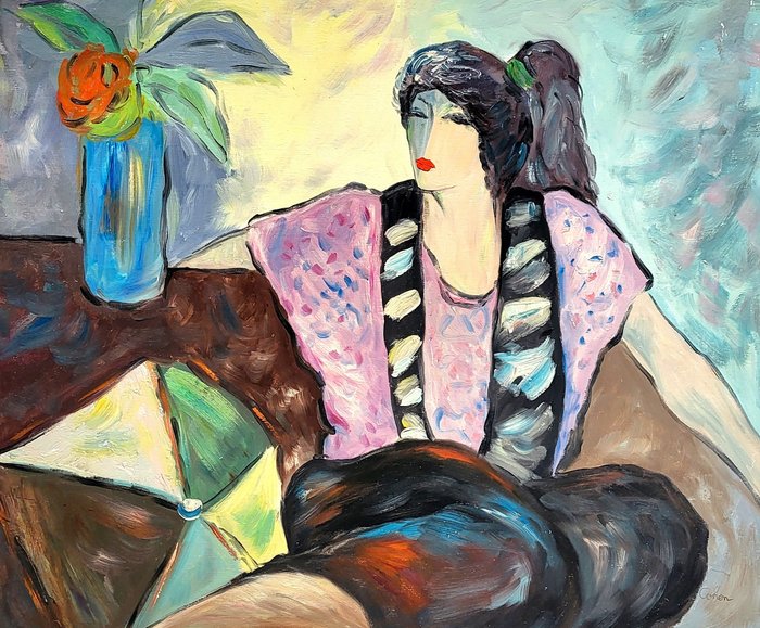 Cohen (XXI) - Impressionistisch kleurrijk schilderij