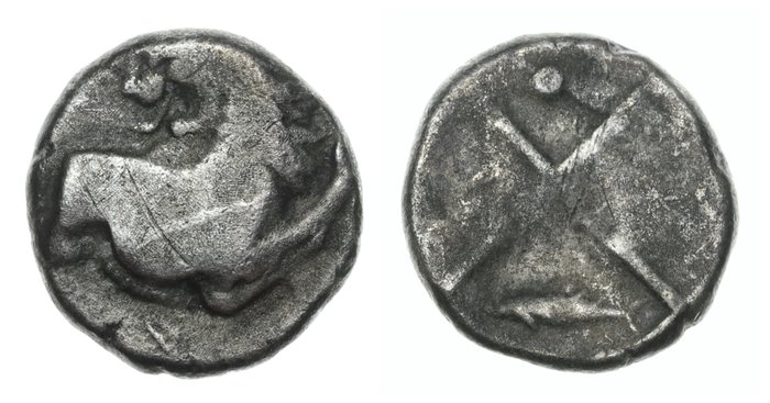 色雷斯， 切尔索内斯. Hemidrachm circa 386-338 BC. / HGC 3.2, 1437.  (没有保留价)