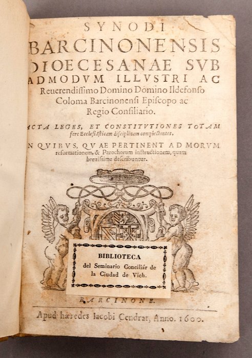 Ildefonso Coloma - Synodi Barcinonensis dioecesanae - 1600