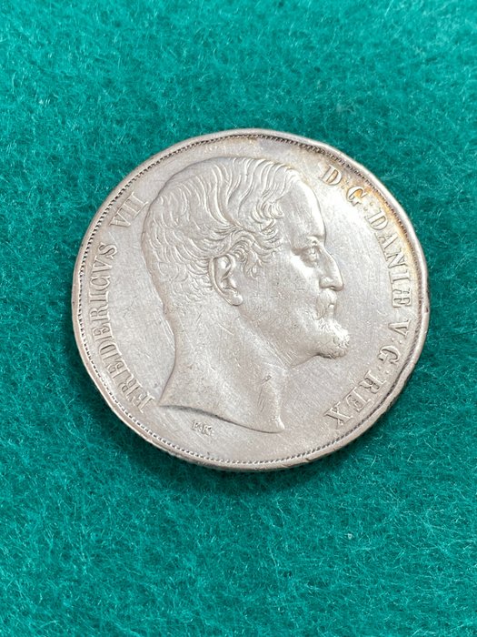 丹麥. Frederik VII.  (1848-1863). 1 Speciesdaler 1853-VS  (沒有保留價)