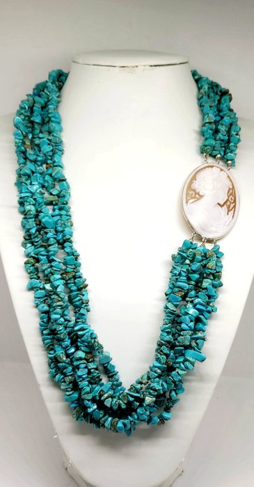 Turquoise - Turquoise magnesite Arizona - Necklace