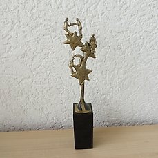 Artihove – Corry Ammerlaan – sculptuur, STERRENTEAM – 23 cm – Legering/verbronsd
