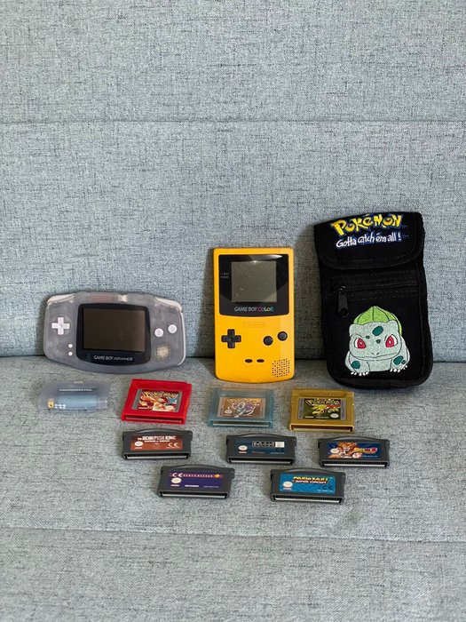 Nintendo - Gameboy Color / Gameboy Advanced / Pokemon Red, Gold & Crystal and more! - Videospiel-Set (11) - Ohne Originalverpackung