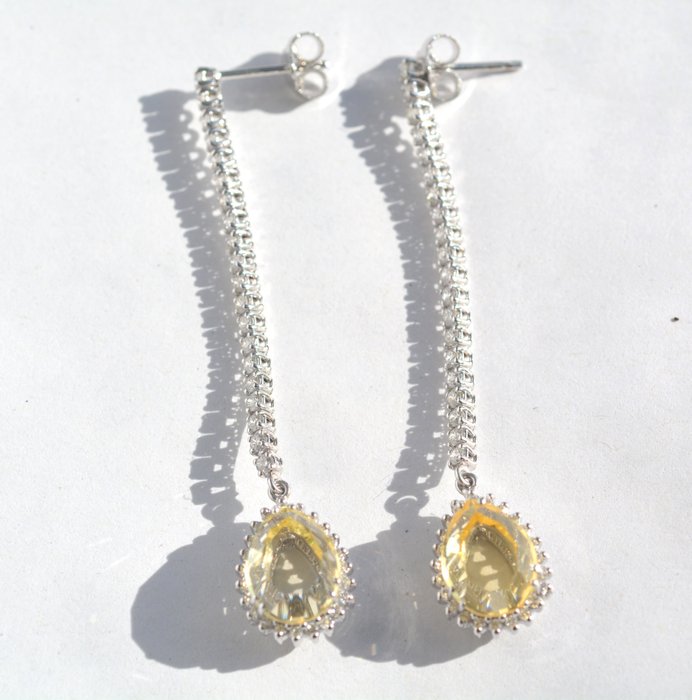 Earrings - 18 kt. White gold 