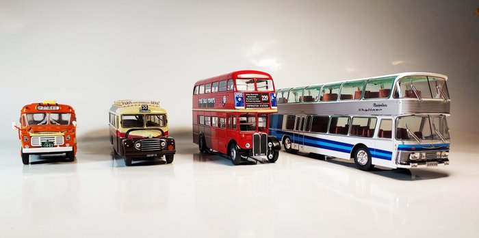 IXO 1:43 - Bus miniature - 4 x various world buses 1939/83
