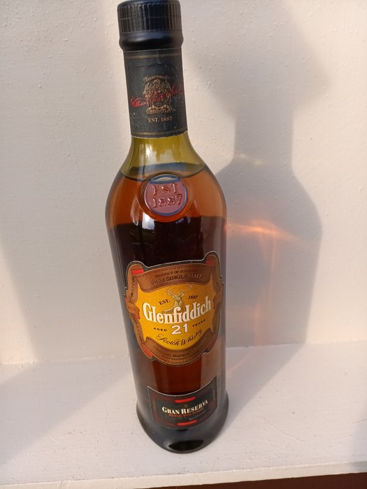 Glenfiddich 21 years old - Grand Reserva Cuban Rum Finish - Original bottling  - b. 2000年代 - 70厘升