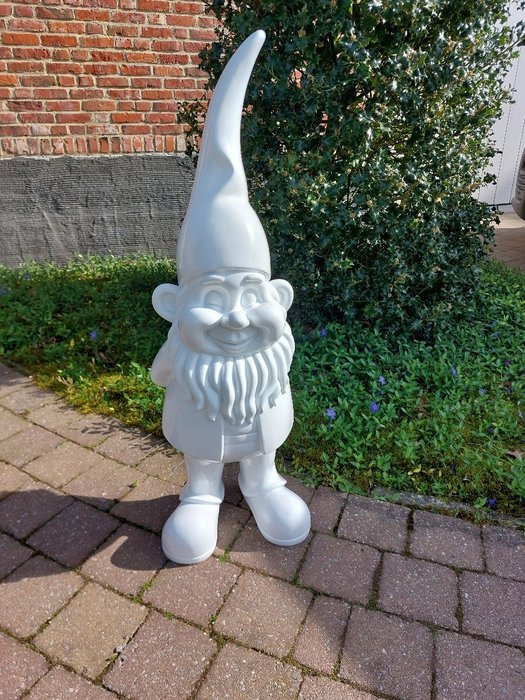 Statue, garden statue 95 cm high gnome pin hat - 95 cm - polyresin