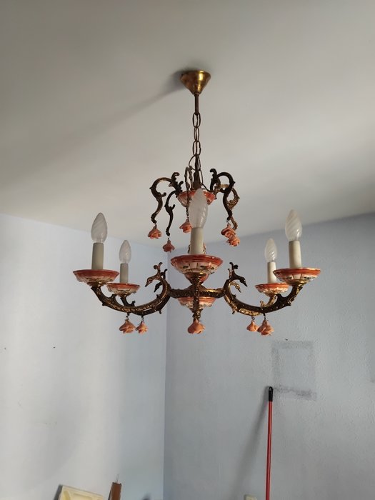 Hanging lamp - Bronze, Ceramic