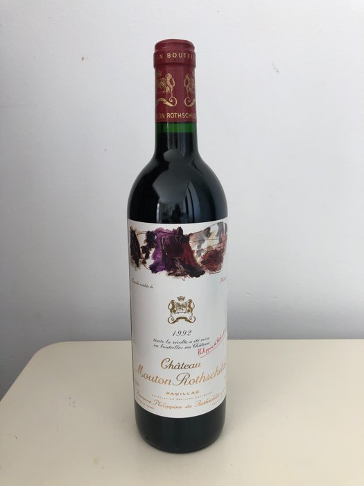 1992 Chateau Mouton Rothschild - 波雅克 1er Grand Cru Classé - 1 Bottle (0.75L)