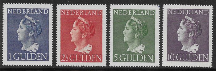 荷蘭 1946/1946 - NVPH 346 - 349 MNH 附貼紙 - NVPH 346 - 349