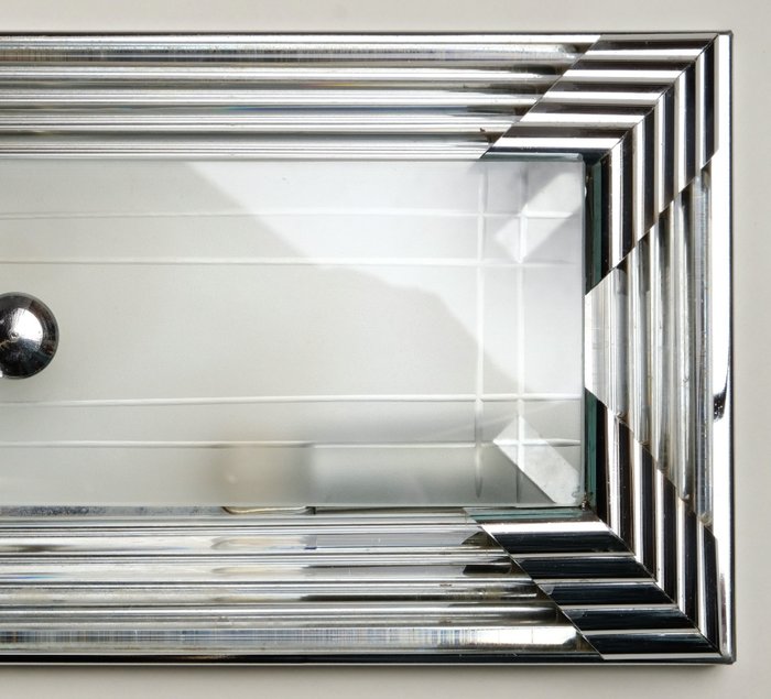 Decken-o. Wandleuchte - 燈 - 藝術裝飾 - 玻璃和鍍鉻支架