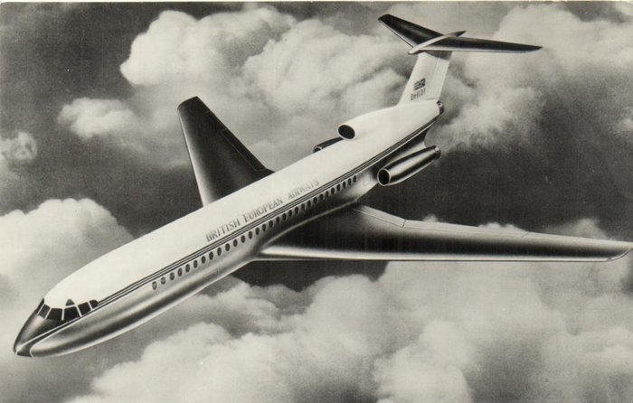 Flyg - Passagerarflygplan - Flygplan från olika länder - information på baksidan - Vykort (64) - 1950-1970