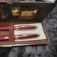 2 Stylos montblanc meisterstuck classique 164 Bille & Porte-mine ‘VINTAGE’ – Pen