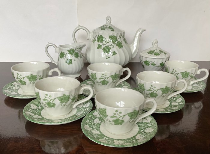 Churchill Staffordshire - Tea service (15) - Verdigris - Ceramic