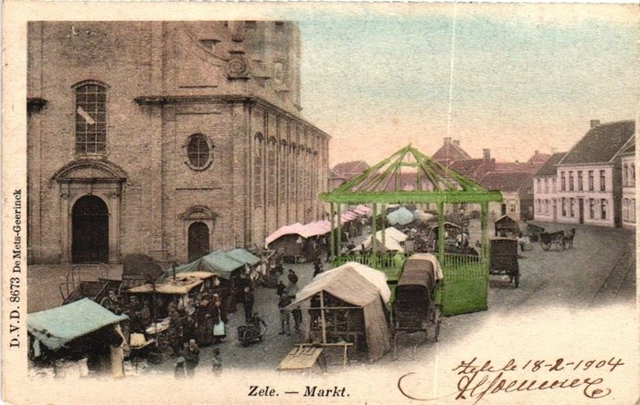 Belgia - By og landskap, Zele - Øst-Flandern - Postkort (120) - 1901-1950