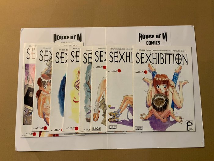 Sexhibition (1995 Series) # 1-10 Complete Series! No Reserve Price! - USA Adult 18+ Mangerotica - 8 Comic collection - Ensipainos - 1995/1996
