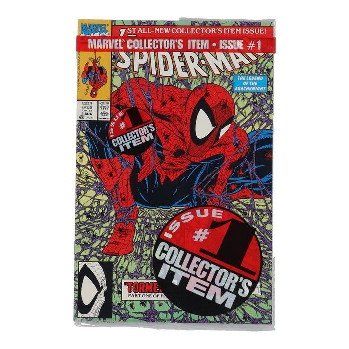 Spider-Man #1 - collector's item - factory sealed - 1 Comic - Første utgave - 1990