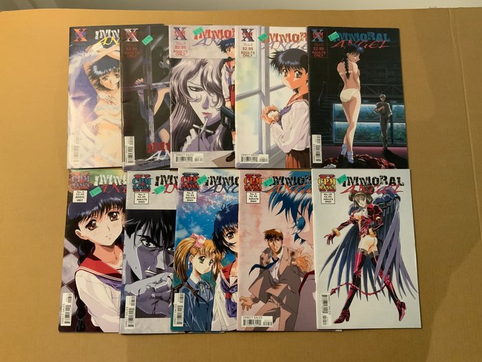 Immoral Angel (2000 Series) # 1-10 Consecutive Run! No Reserve Price! - USA Adult 18+ Mangerotica - 10 Comic collection - 第一版 - 2000