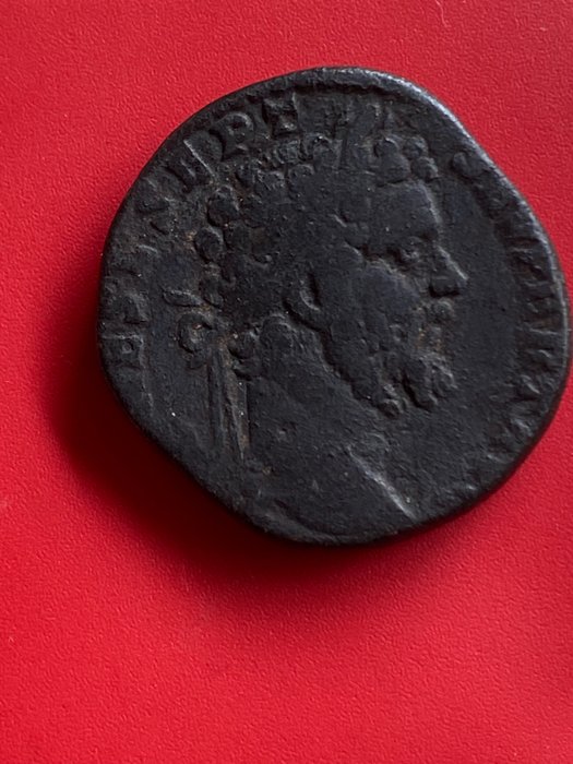 羅馬帝國. 塞提米烏斯·塞維魯斯 (AD 193-211). Sestertius Rome, AD 193 - Saeculum Frugiferum (Rare)