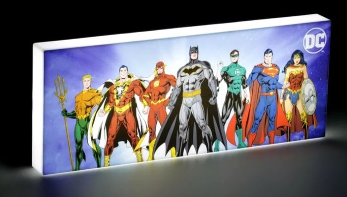 Lampada ufficiale dc comics heroes personaggi di - Cartel luminoso - Plástico