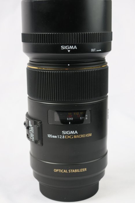 Sigma 105mm 2.8 DG Macro HSM macrolens Makro-objektiivi
