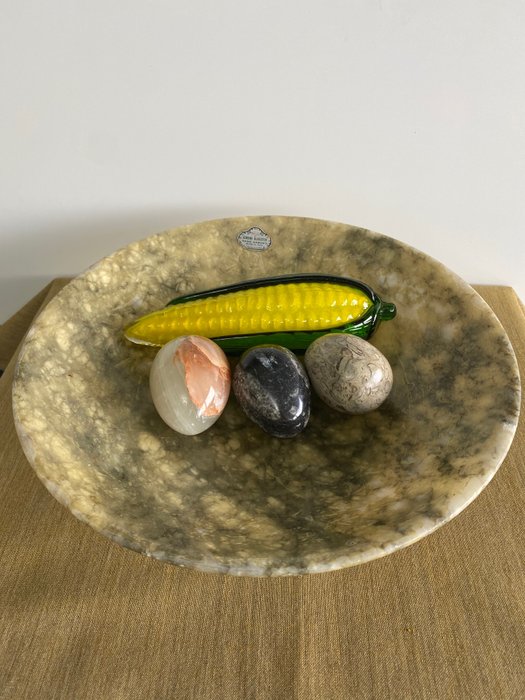 Ciotola da frutta - Base para copo (5) - Pedra (pedra mineral), Vidro 