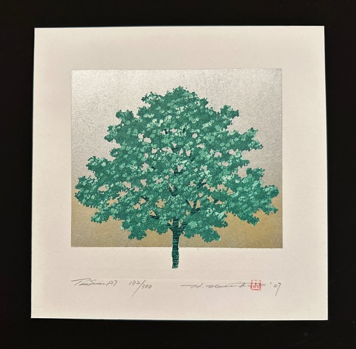 Tree scene series N 127 - Limited edition 182/300 - 2007 - NO RESERVE - Hajime Namiki 並木 (b 1948) - Japan