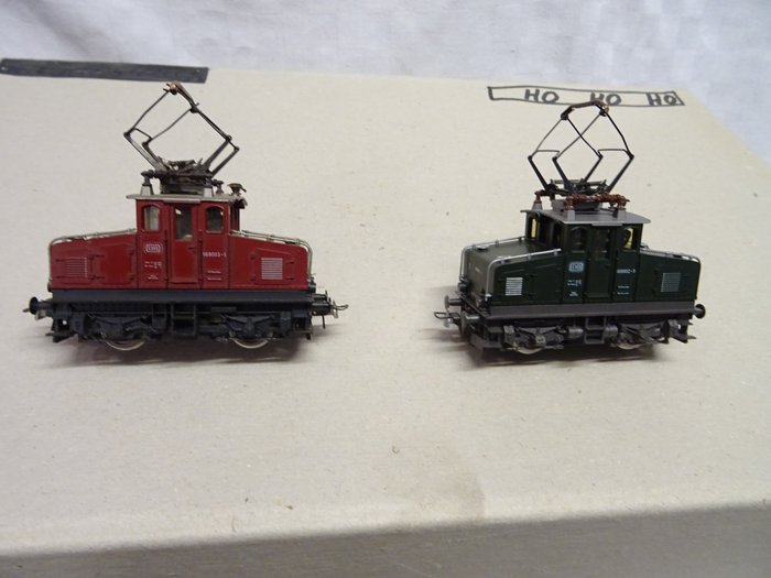 Roco H0 - 4128 A, 4128 B - 電氣火車 (2) - BR 169 002-3（綠）+ BR 169 003-1（紅色） - DB