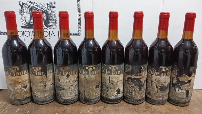1971 x5v& N.V. x2 Valle Tanaro - Barbaresco DOCG - 8 Bottles (0.75L)
