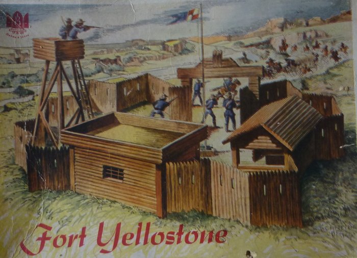 Oehme & Sohne - 玩具人偶 - Fort Yellowstone van Hout  (33) - 木