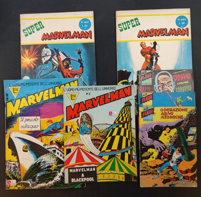 Marvelman, Squadra Tuono e Dynamo - 7 Comic - Erstausgabe - 1966/1967