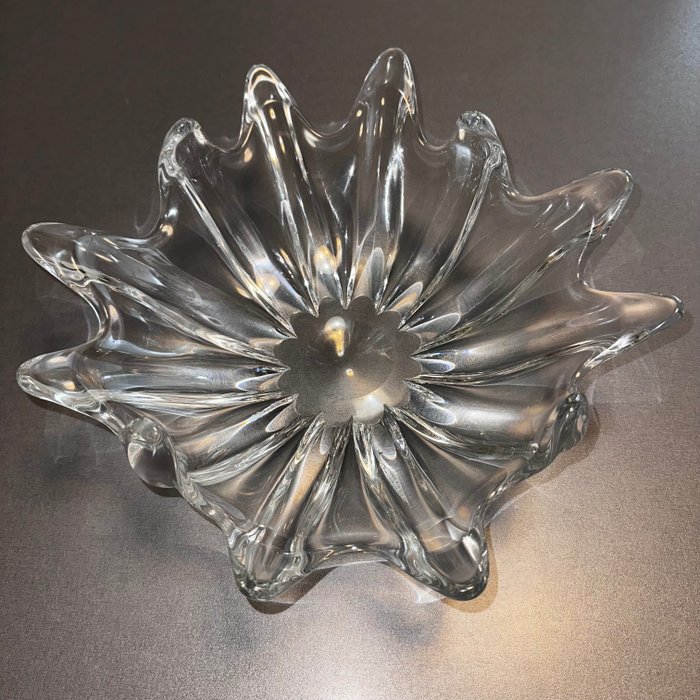 Daum - Servierplatte - (T. 36cm) - Kristall