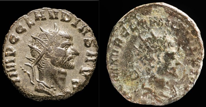 Empire romain. Lot of 2 Æ Antoniniani Claudius Gothicus (AD 268-270) & Quintillus (AD 270)  (Sans Prix de Réserve)