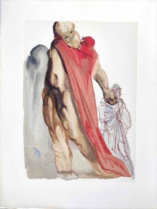 Salvador Dali (1904-1989) - The Purgatory, Canto 5 - Virgil's Reproaches