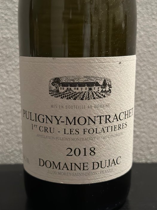 2018 Domaine Dujac"Les Folatières" - Puligny Montrachet 1er Cru - 1 Pullo (0.75L)