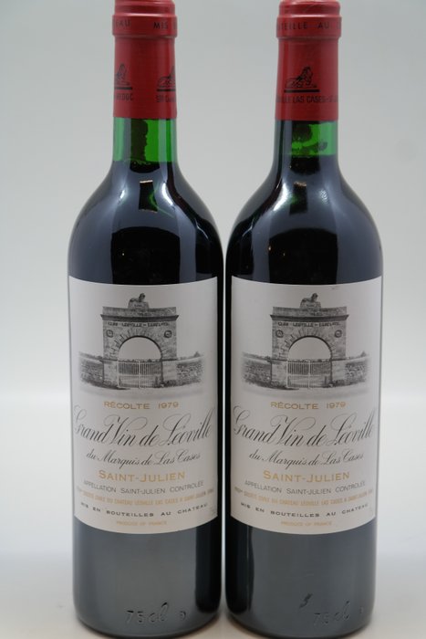 1979 Chateau Leoville-Las Cases - 聖朱利安 2ème Grand Cru Classé - 2 瓶 (0.75L)