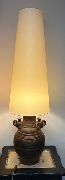 XXL Vintage & Elegant - Lampa - Ceramika, Tkanina