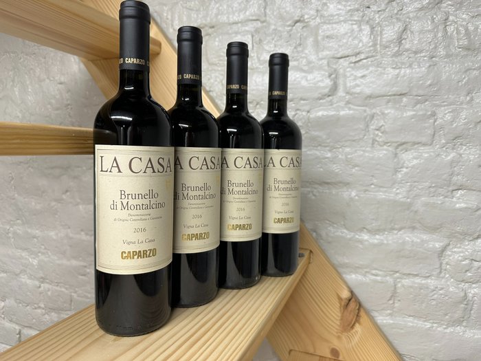 2016 Caparzo "La Casa" - Brunello di Montalcino DOCG - 4 Bottiglie (0,75 L)