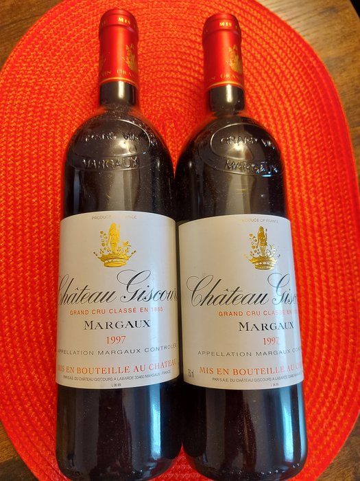 1997 Château Giscours - Margaux 3ème Grand Cru Classé - 2 Bottles (0.75L)