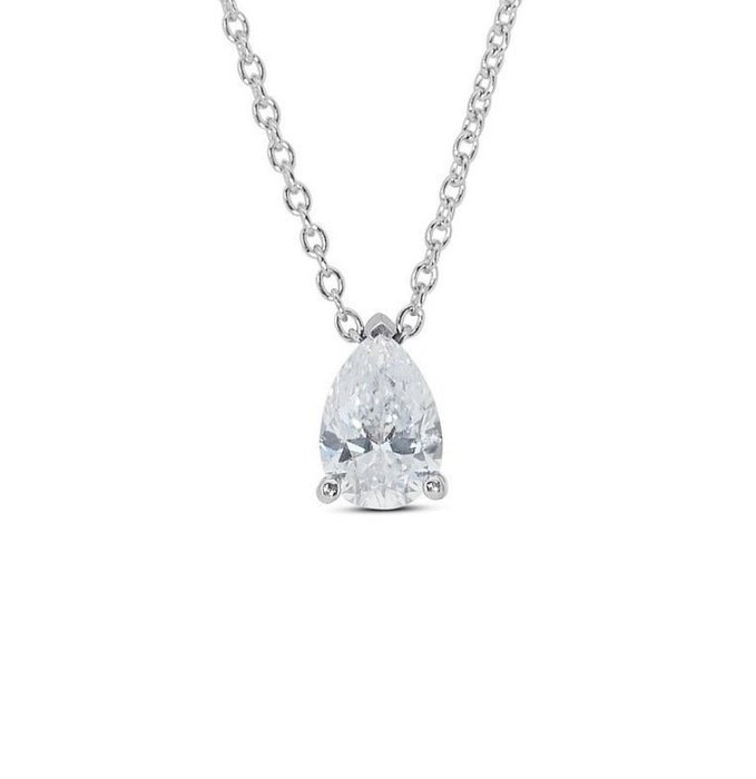 Necklace - 18 kt. White gold -  1.00 tw. Diamond  (Natural)