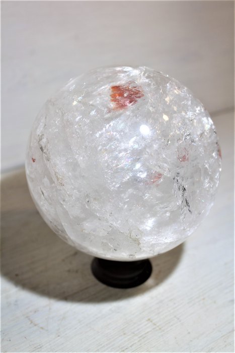 水晶 球体 - 高度: 12 cm - 宽度: 12 cm- 2538 g - (1)