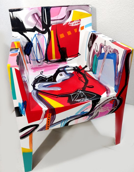 Driade - Philippe Starck - 扶手椅 - 傑克索羅 (Jack Soro) 的藝術品 - 混合媒體