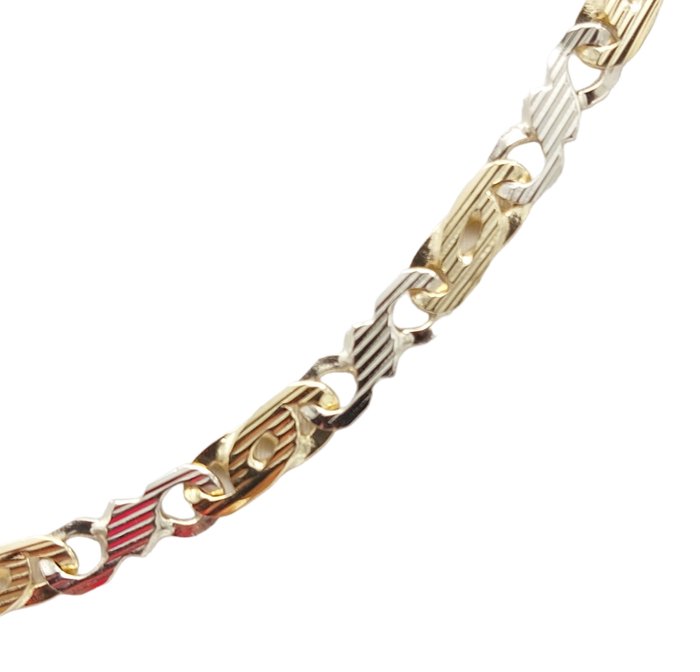 UnoAErre - Halskette - 18 kt Gelbgold, Weißgold 