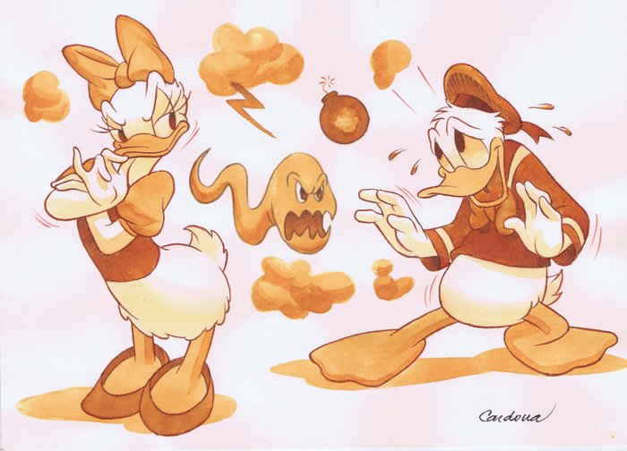 Cardona - 1 Watercolour - Donald Duck