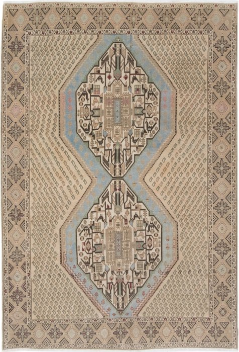 阿夫沙尔 - 古董 - 小地毯 - 232 cm - 160 cm