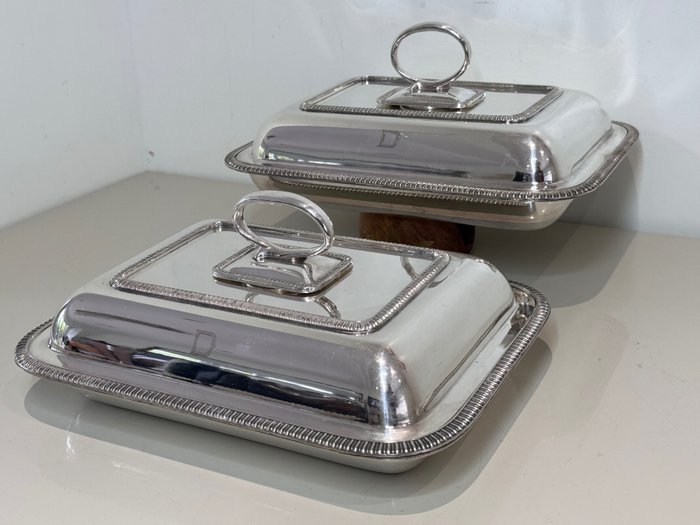 Turox Sheffield - Vegetable dish (4) - Silver-plated