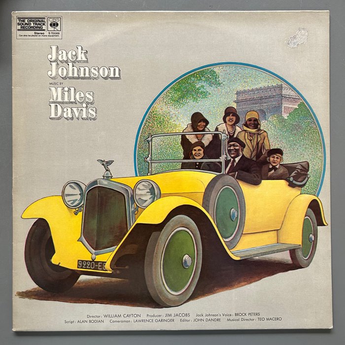 邁爾士·戴維斯, Jack Johnson - Original Soundtrack Recording - 單張黑膠唱片 - 1970