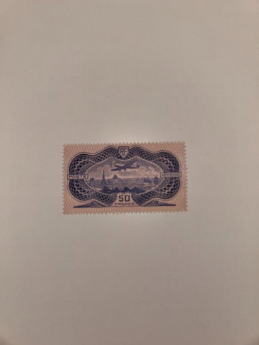 法国 1936/1836 - 法国邮票航空邮票 N°15“CAUDRON SIMOUN 飞机，粉红色 BURRELAGE”