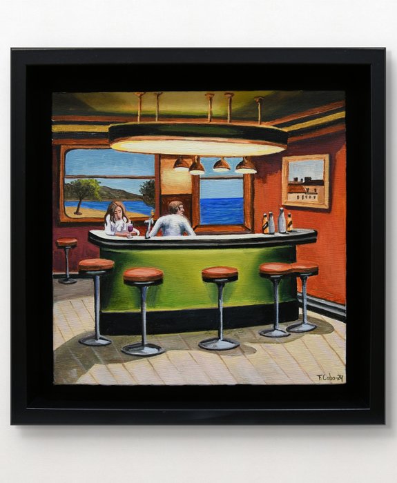 Fernando Cobo - In the lobby bar (Hopper tribute)